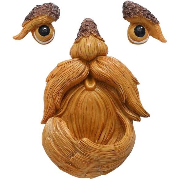 SUQ I OME Small Tree Faces Bird Feeder Decor Outdoor – Tree Hugger Yard Art - Picture 4 of 7